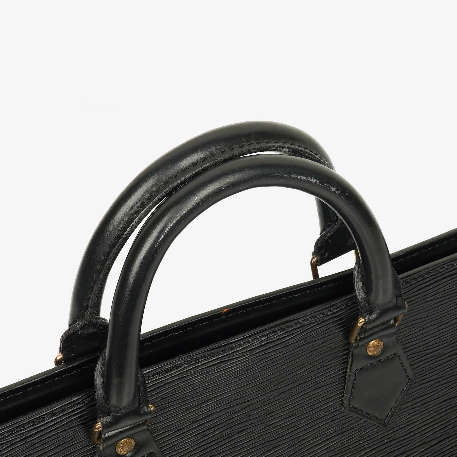 Louis Vuitton Sac Triangle Tasche aus schwarzem Epi Leder