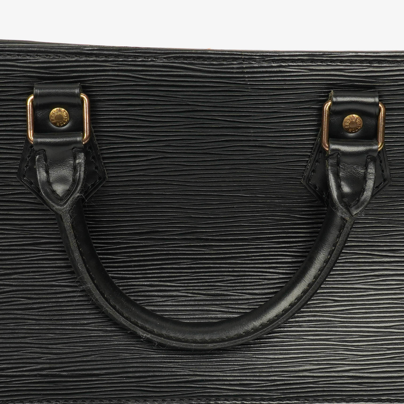 Louis Vuitton Sac Triangle Tasche aus schwarzem Epi Leder