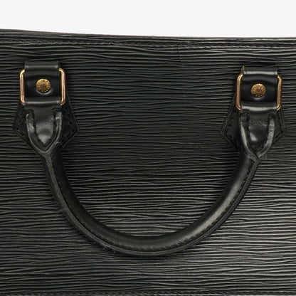 Louis Vuitton Sac Triangle Tasche aus schwarzem Epi Leder