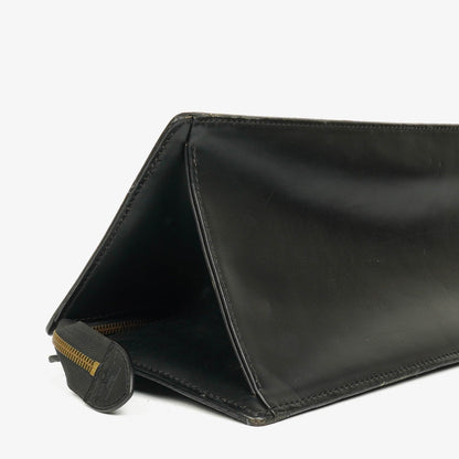 Louis Vuitton Sac Triangle Tasche aus schwarzem Epi Leder