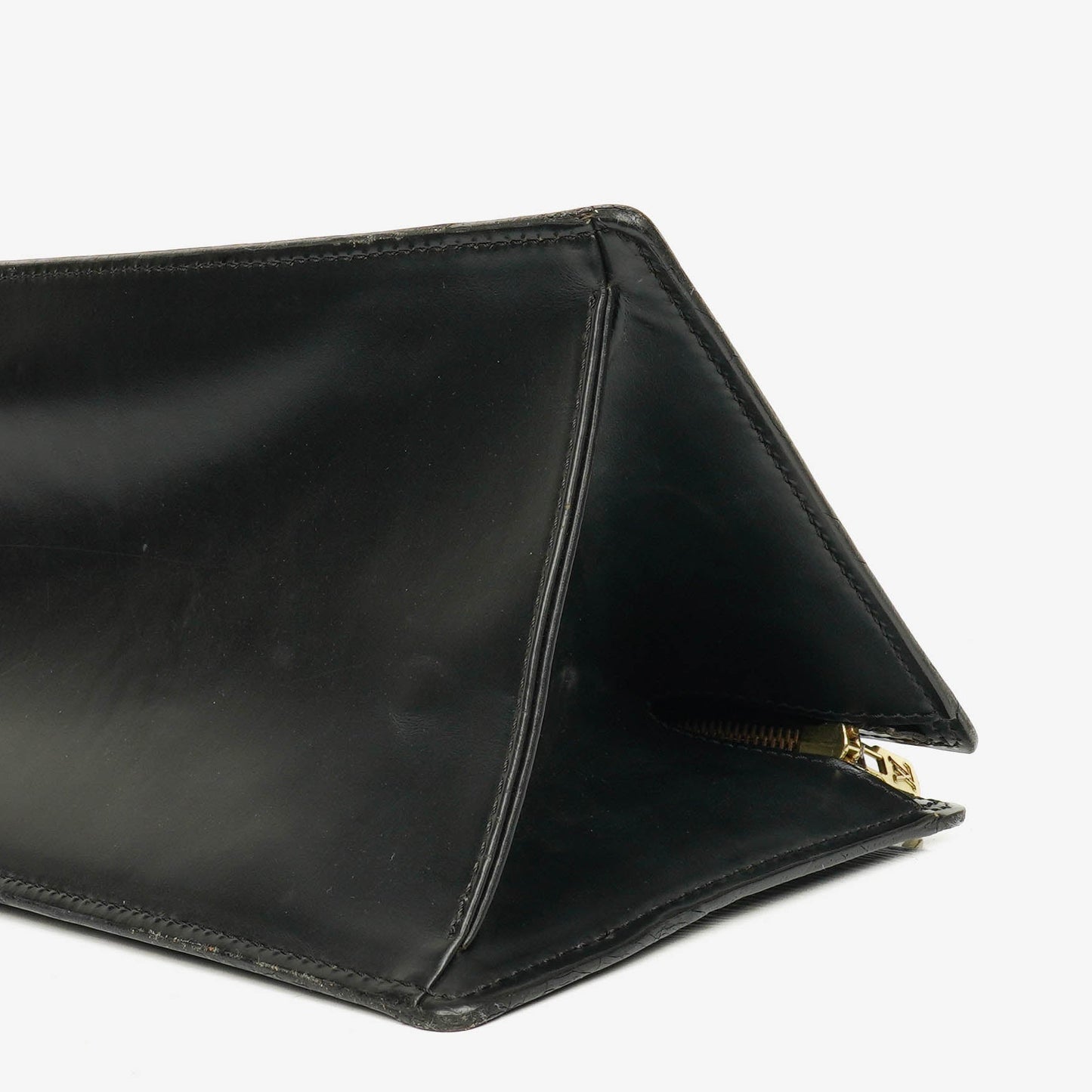 Louis Vuitton Sac Triangle Tasche aus schwarzem Epi Leder