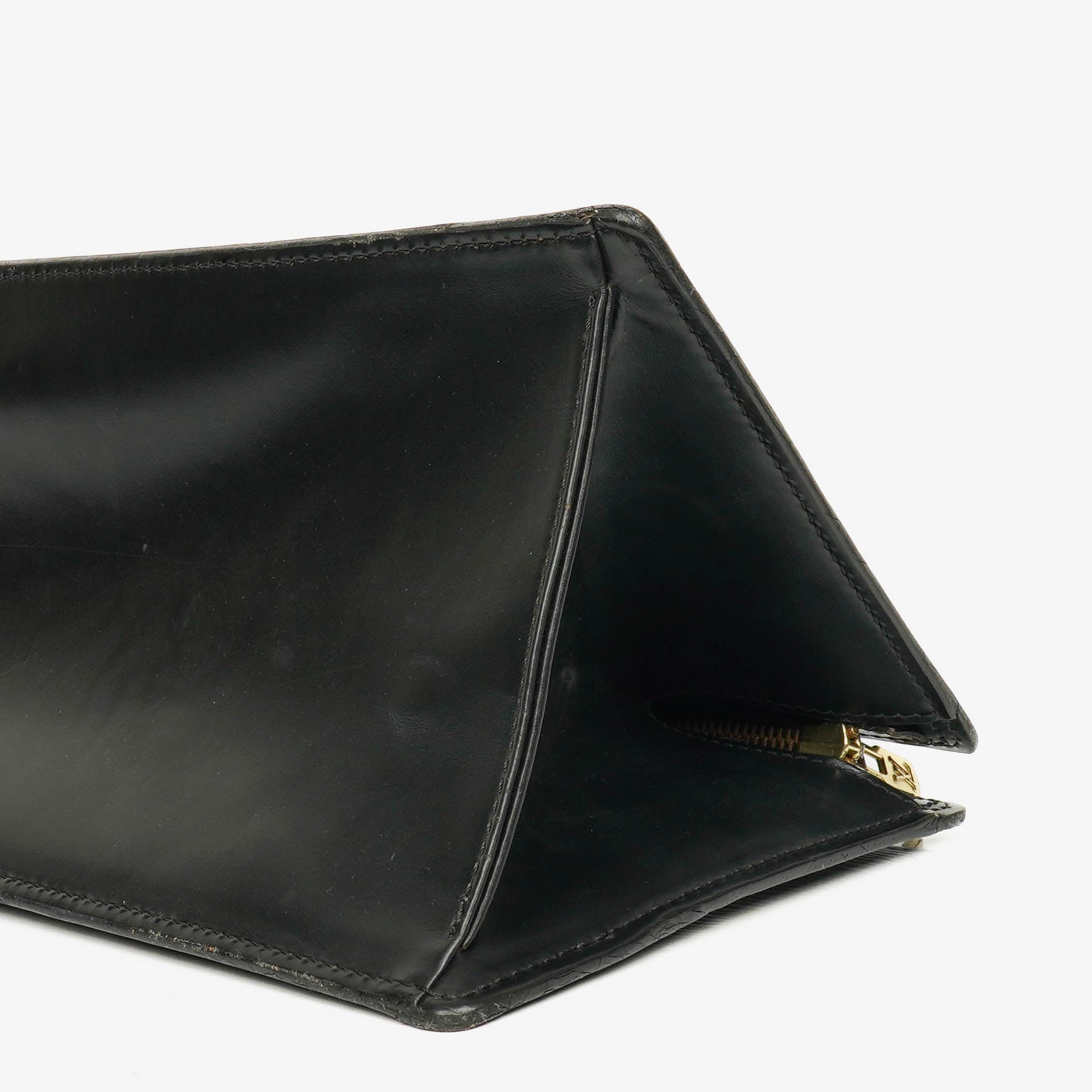 Louis Vuitton Sac Triangle Tasche aus schwarzem Epi Leder
