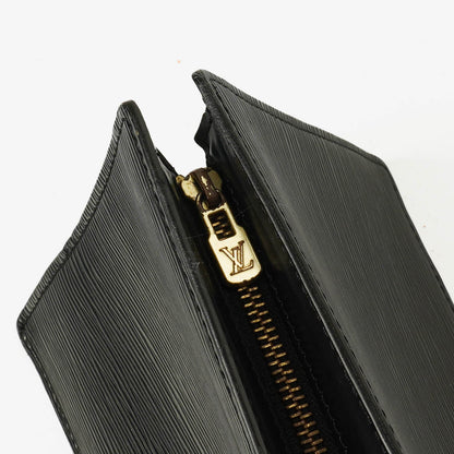 Louis Vuitton Sac Triangle Tasche aus schwarzem Epi Leder