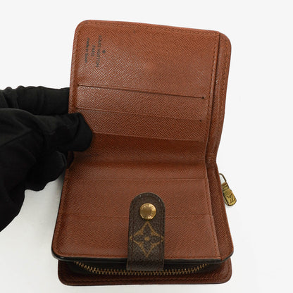 Louis Vuitton Compact Zip Geldbörse aus Monogram Canvas