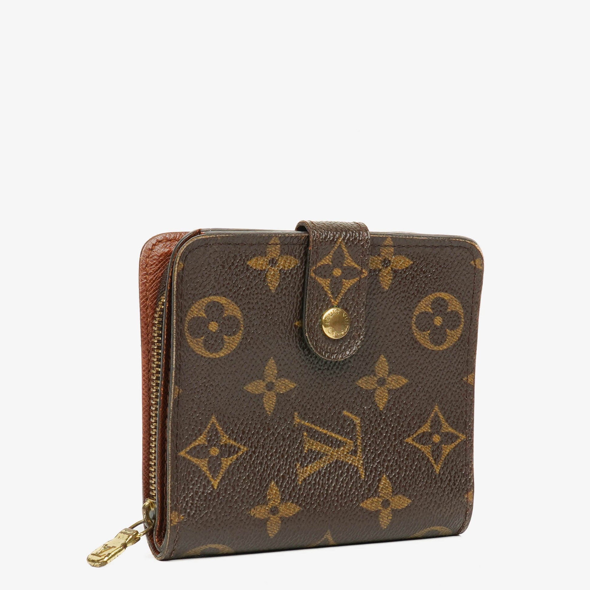 Louis Vuitton Compact Zip Geldbörse aus Monogram Canvas
