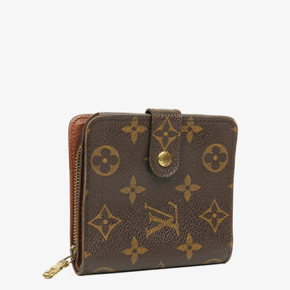 Louis Vuitton Compact Zip Geldbörse aus Monogram Canvas