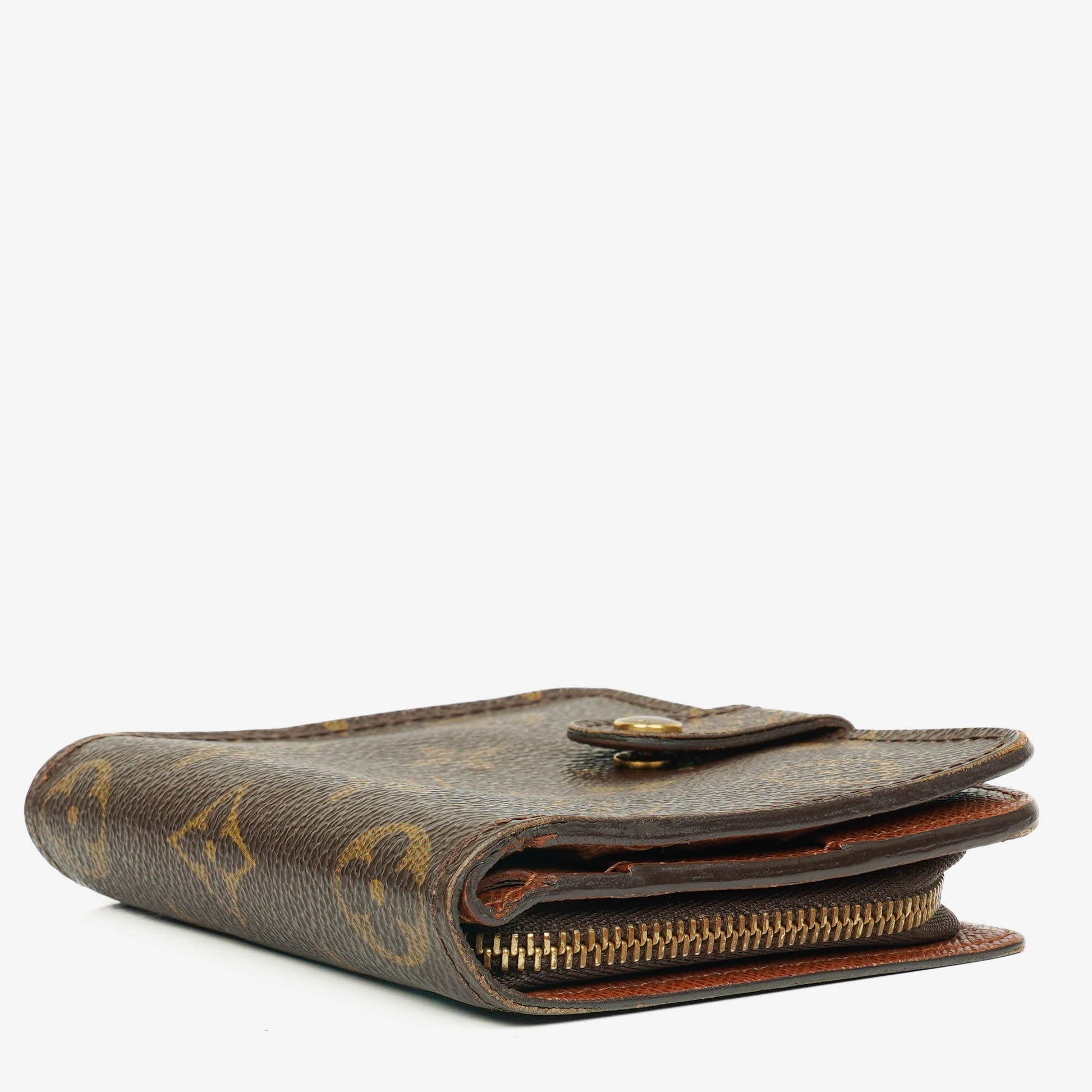 Louis Vuitton Compact Zip Geldbörse aus Monogram Canvas