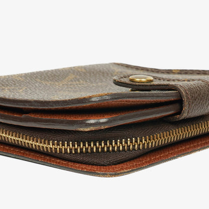Louis Vuitton Compact Zip Geldbörse aus Monogram Canvas