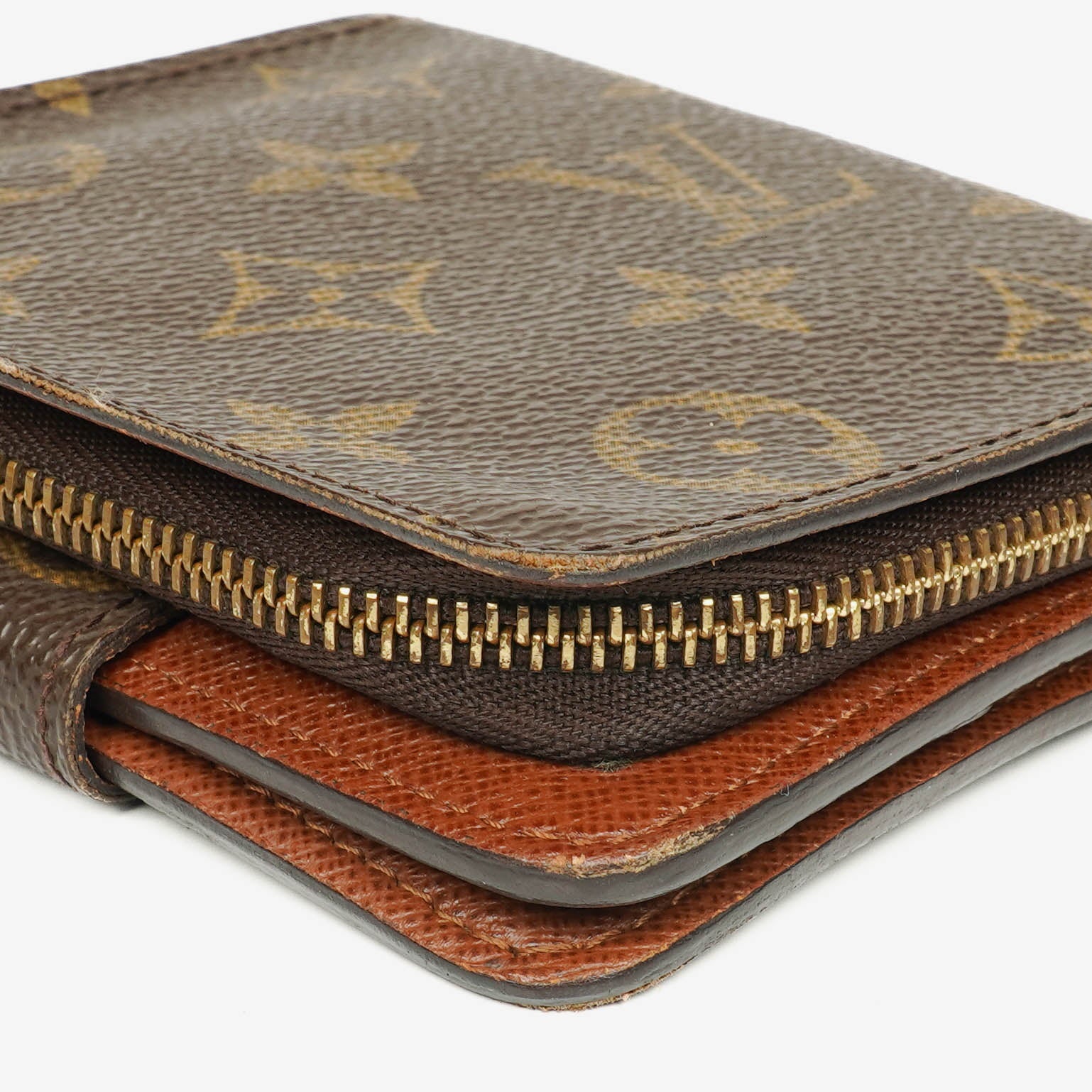Louis Vuitton Compact Zip Geldbörse aus Monogram Canvas