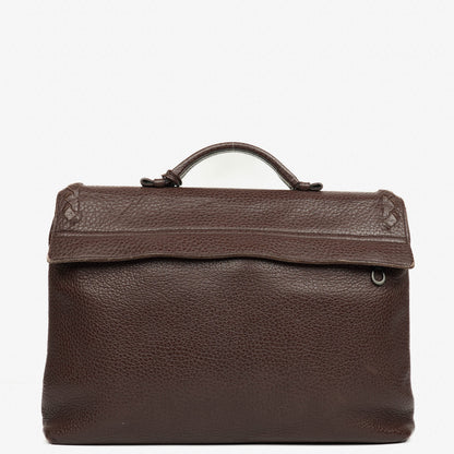 Bottega Veneta Aktentasche aus genarbtem Leder