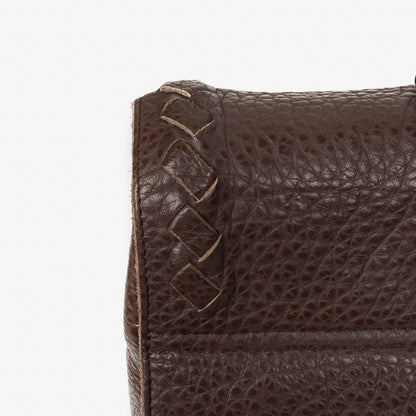 Bottega Veneta Aktentasche aus genarbtem Leder