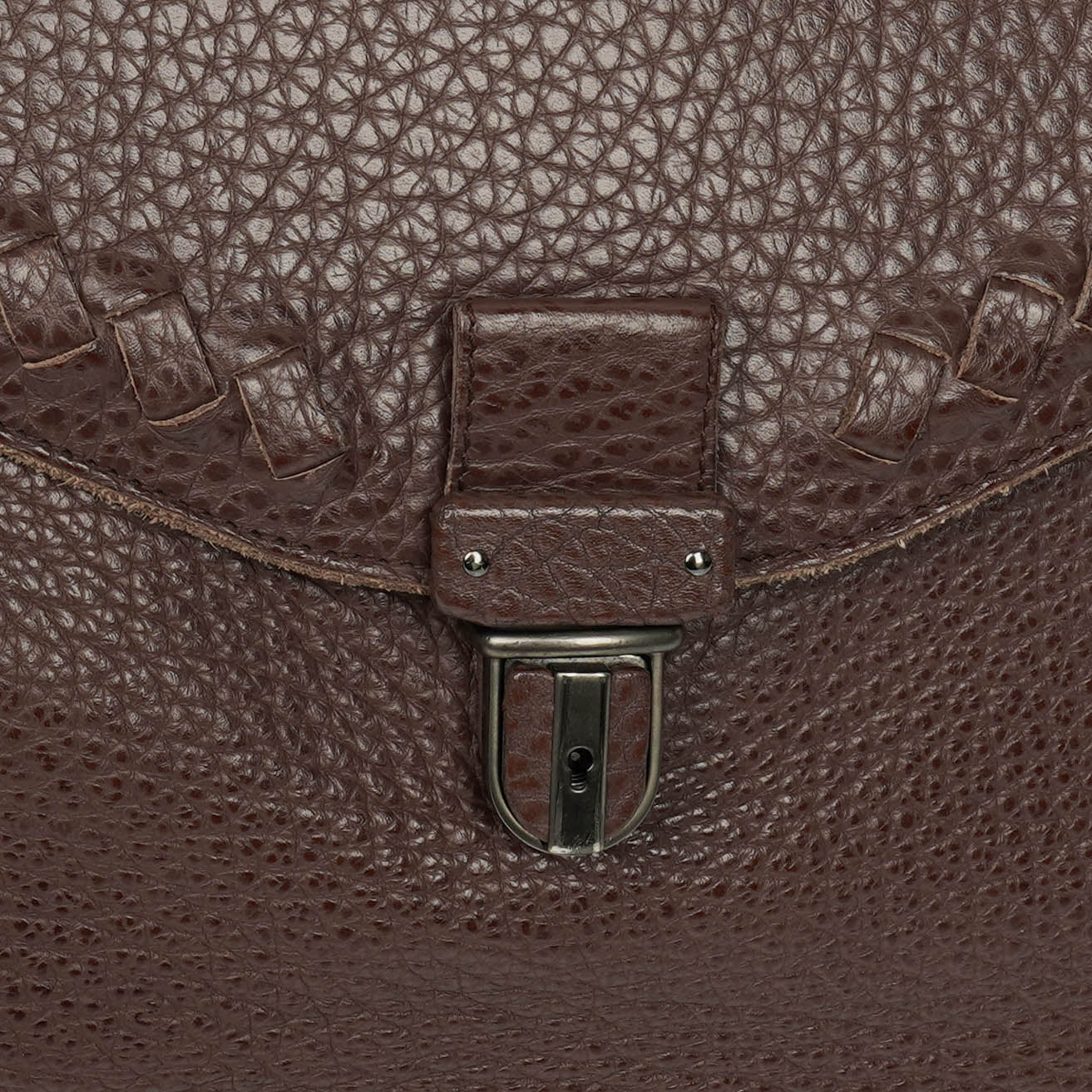 Bottega Veneta Aktentasche aus genarbtem Leder
