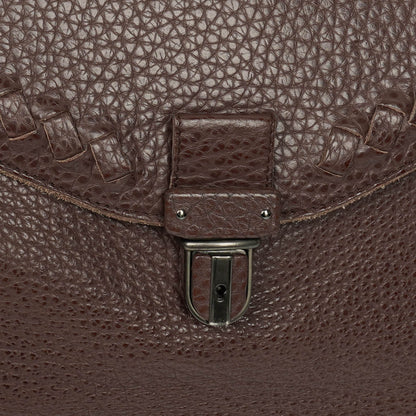 Bottega Veneta Aktentasche aus genarbtem Leder