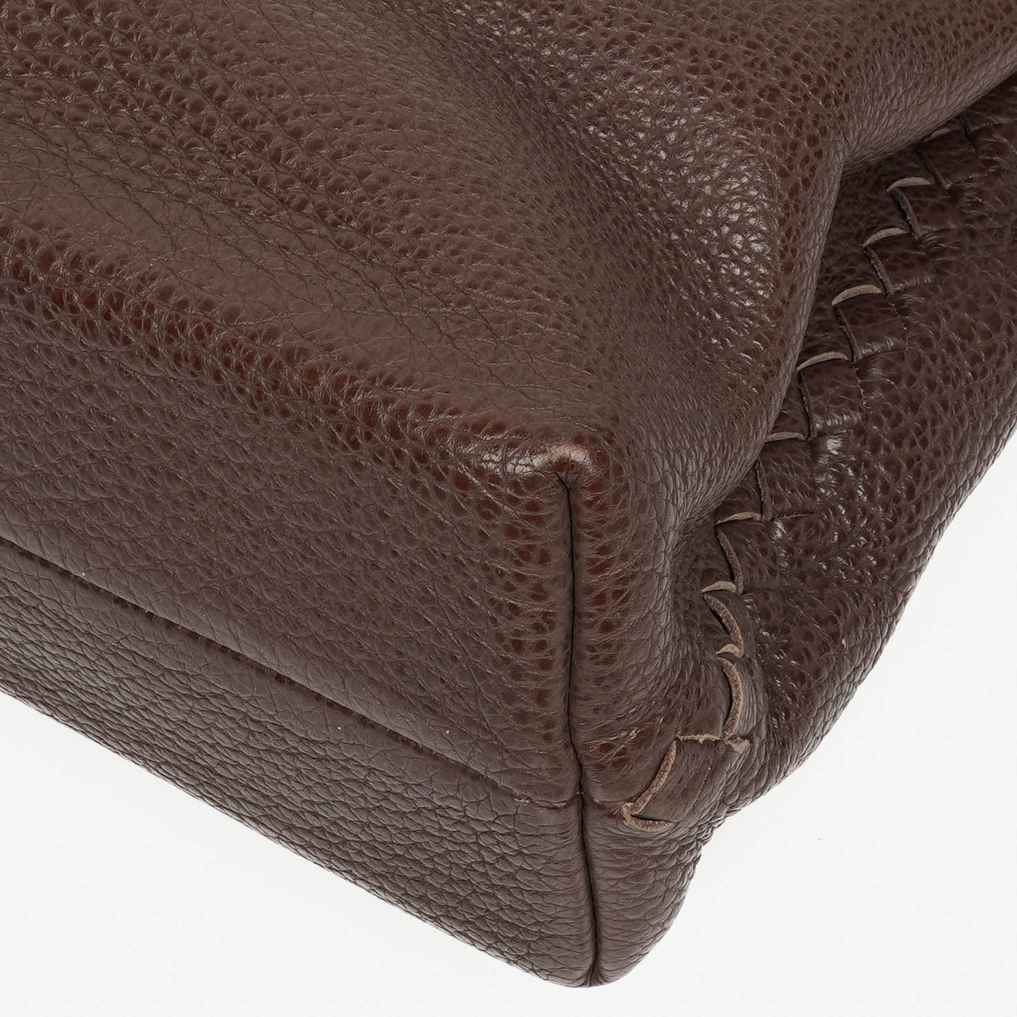 Bottega Veneta Aktentasche aus genarbtem Leder