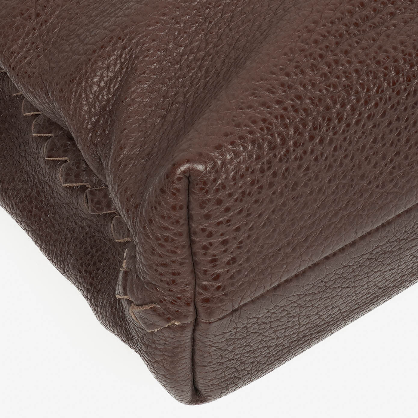 Bottega Veneta Aktentasche aus genarbtem Leder