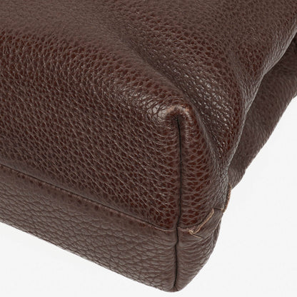 Bottega Veneta Aktentasche aus genarbtem Leder