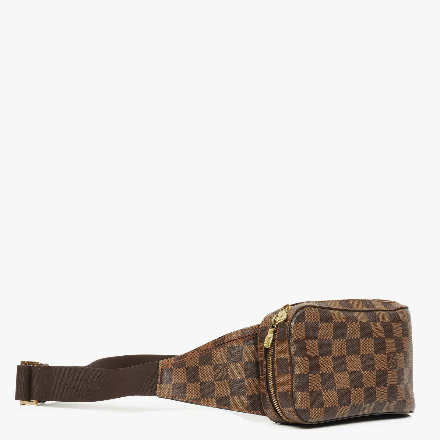 Louis Vuitton Geronimos Gürteltasche aus braunem Damier Ebene Canvas