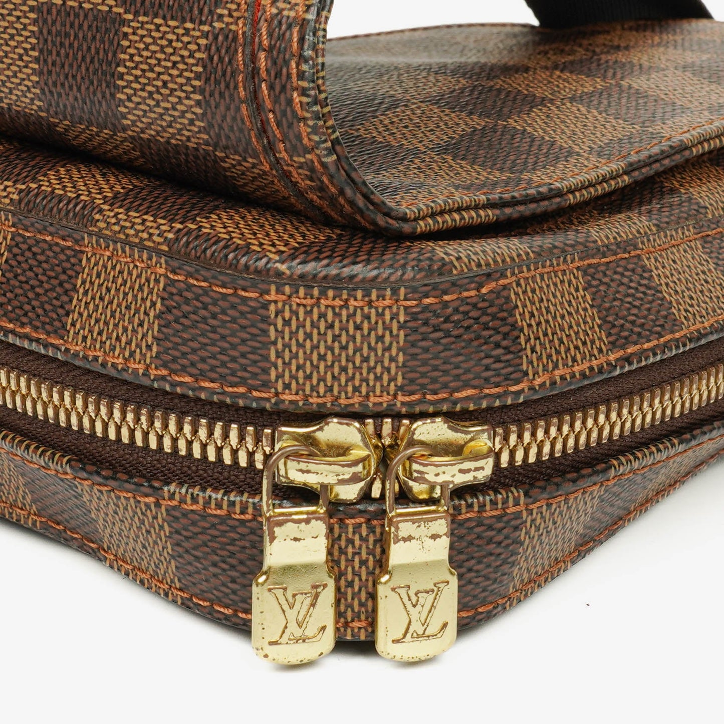 Louis Vuitton Geronimos Gürteltasche aus braunem Damier Ebene Canvas
