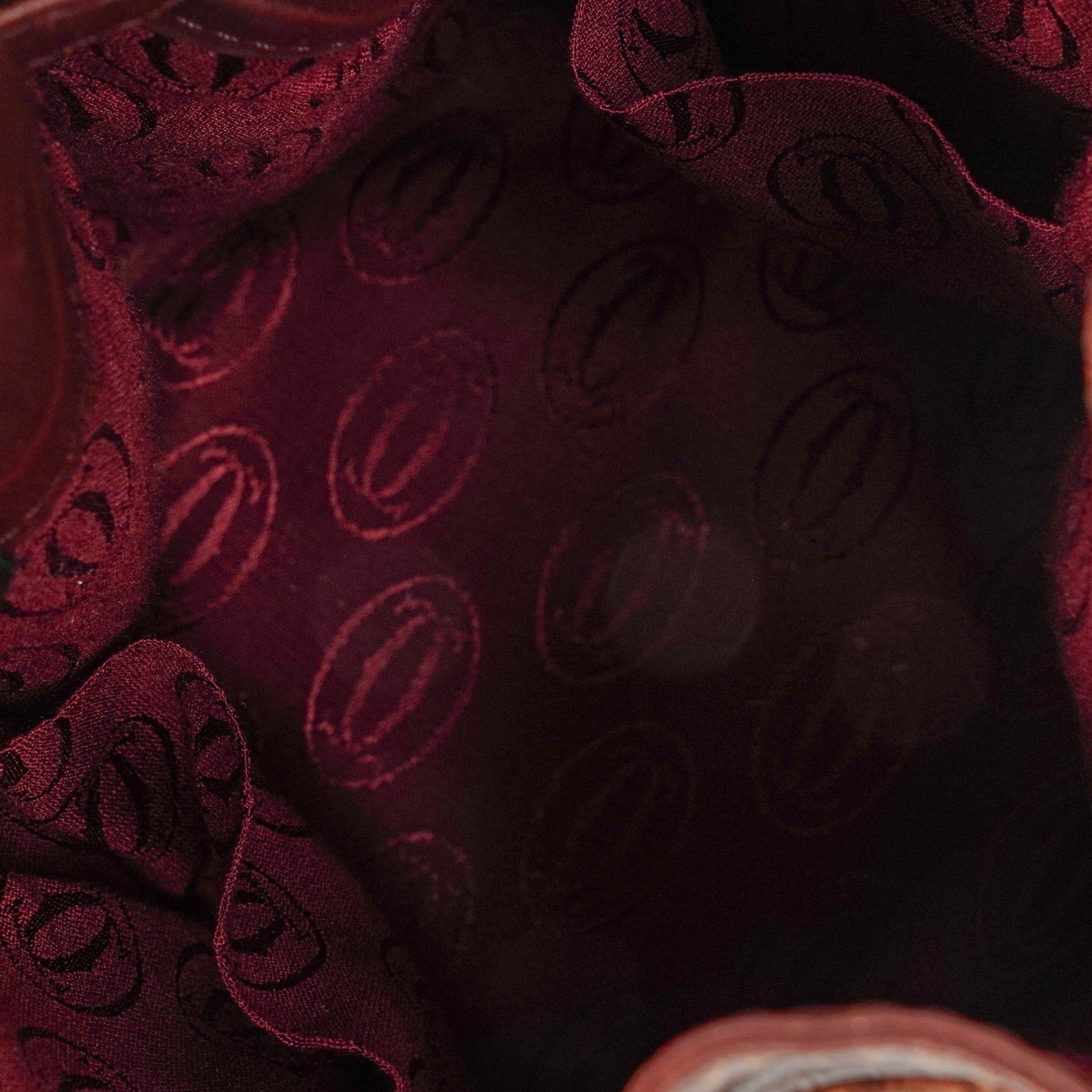 Cartier Must de Cartier Tasche aus burgunderrotem Leder