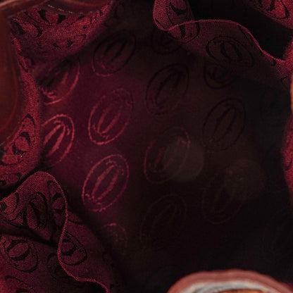 Cartier Must de Cartier Tasche aus burgunderrotem Leder