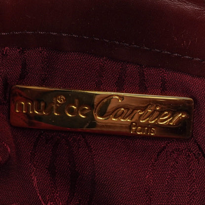 Cartier Must de Cartier Tasche aus burgunderrotem Leder