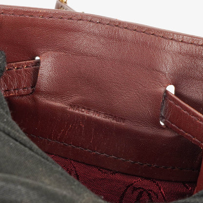Cartier Must de Cartier Tasche aus burgunderrotem Leder