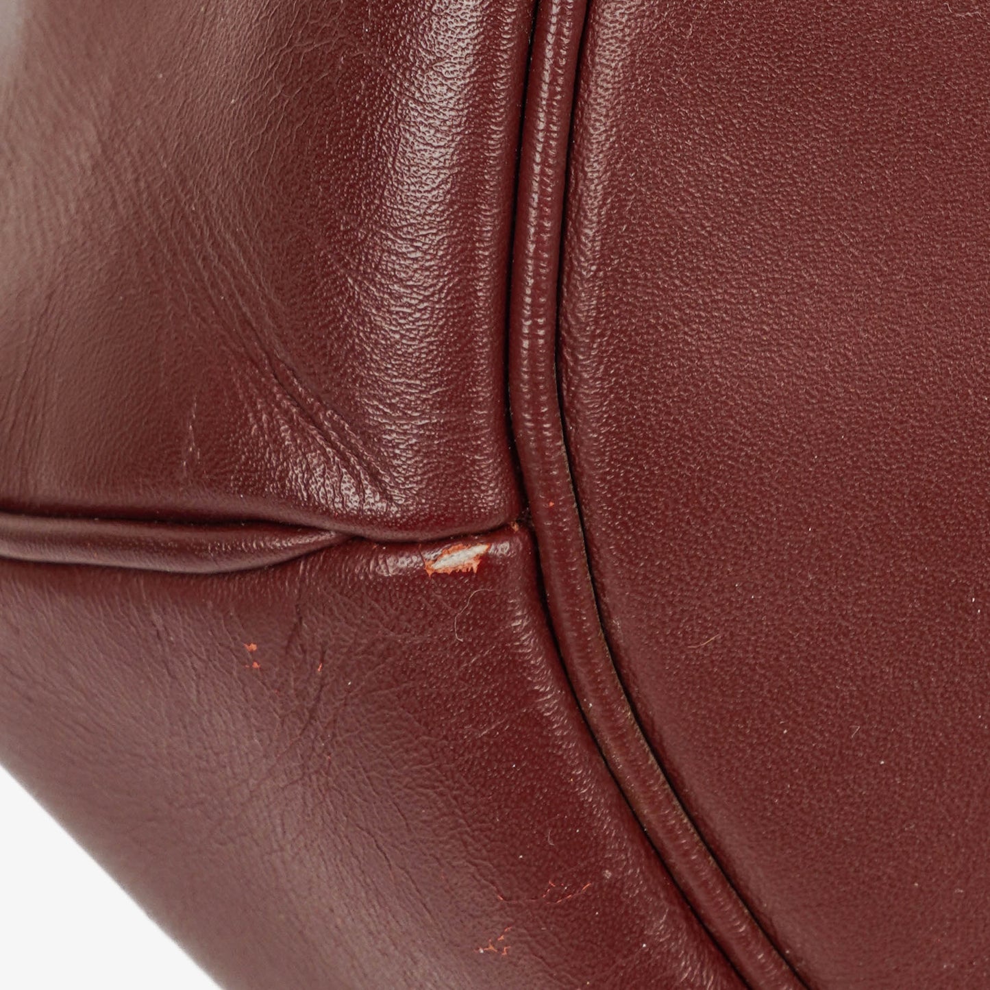 Cartier Must de Cartier Tasche aus burgunderrotem Leder