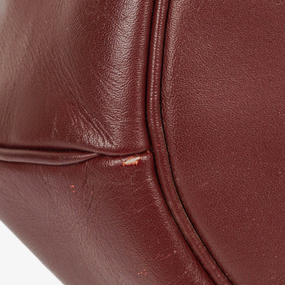 Cartier Must de Cartier Tasche aus burgunderrotem Leder