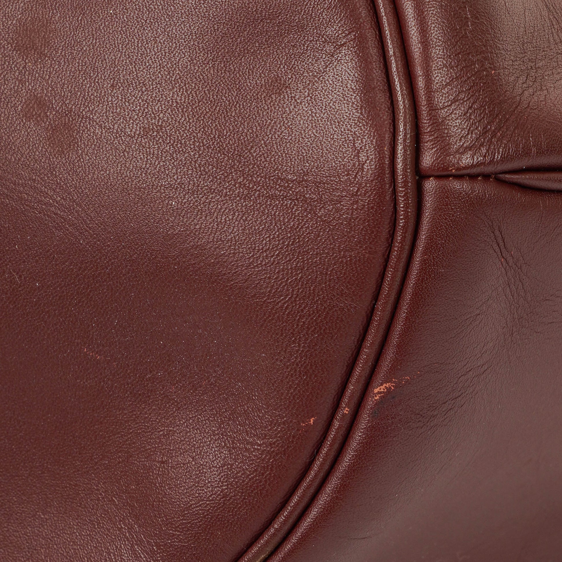 Cartier Must de Cartier Tasche aus burgunderrotem Leder
