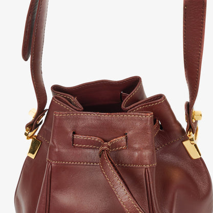 Cartier Must de Cartier Tasche aus burgunderrotem Leder