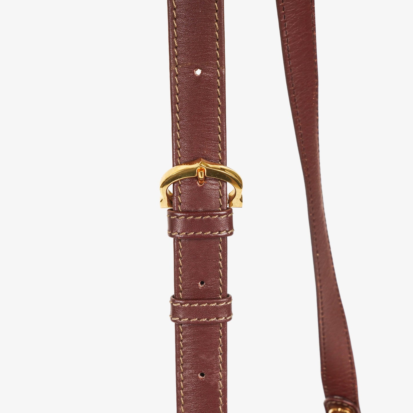 Cartier Must de Cartier Tasche aus burgunderrotem Leder