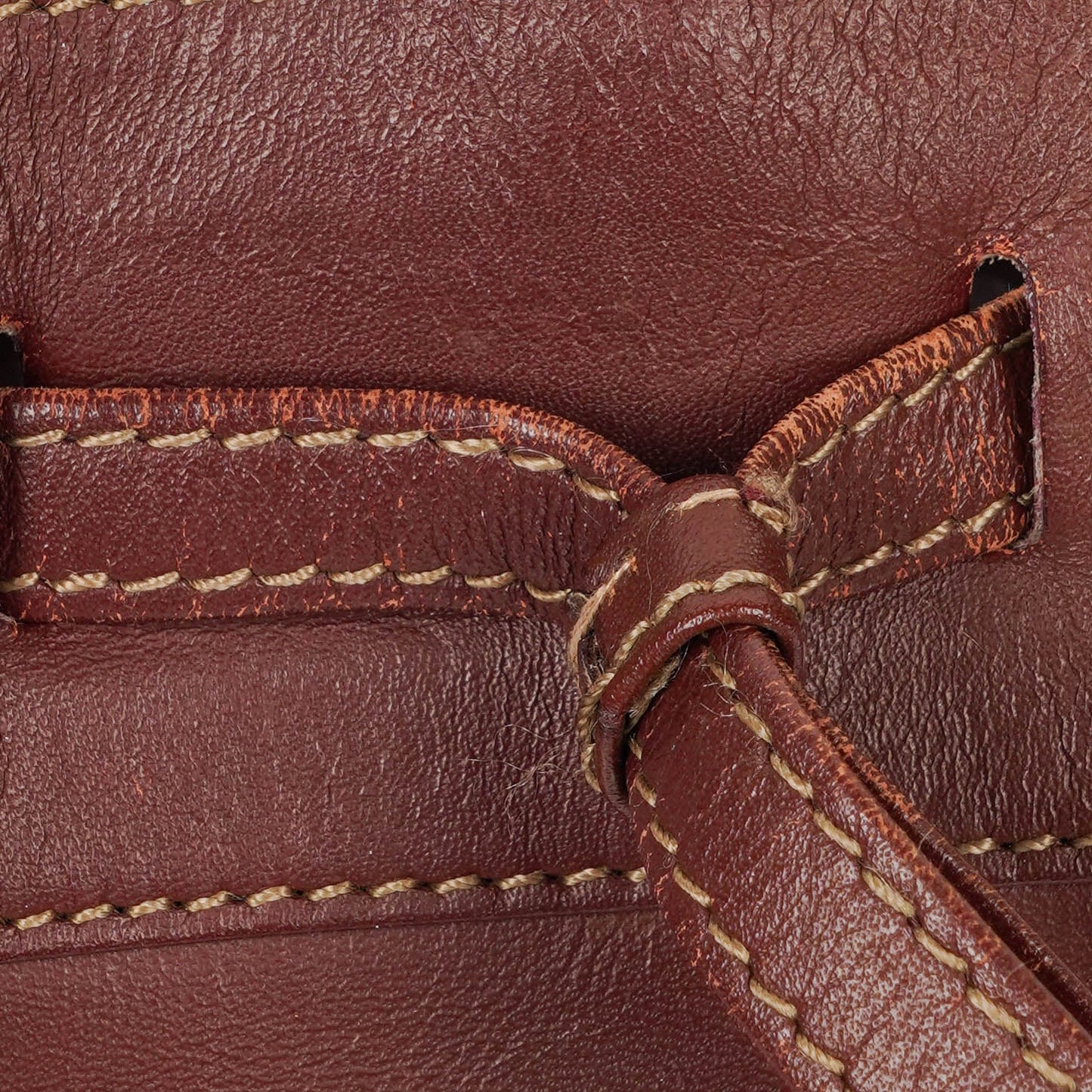 Cartier Must de Cartier Tasche aus burgunderrotem Leder