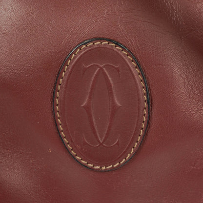 Cartier Must de Cartier Tasche aus burgunderrotem Leder