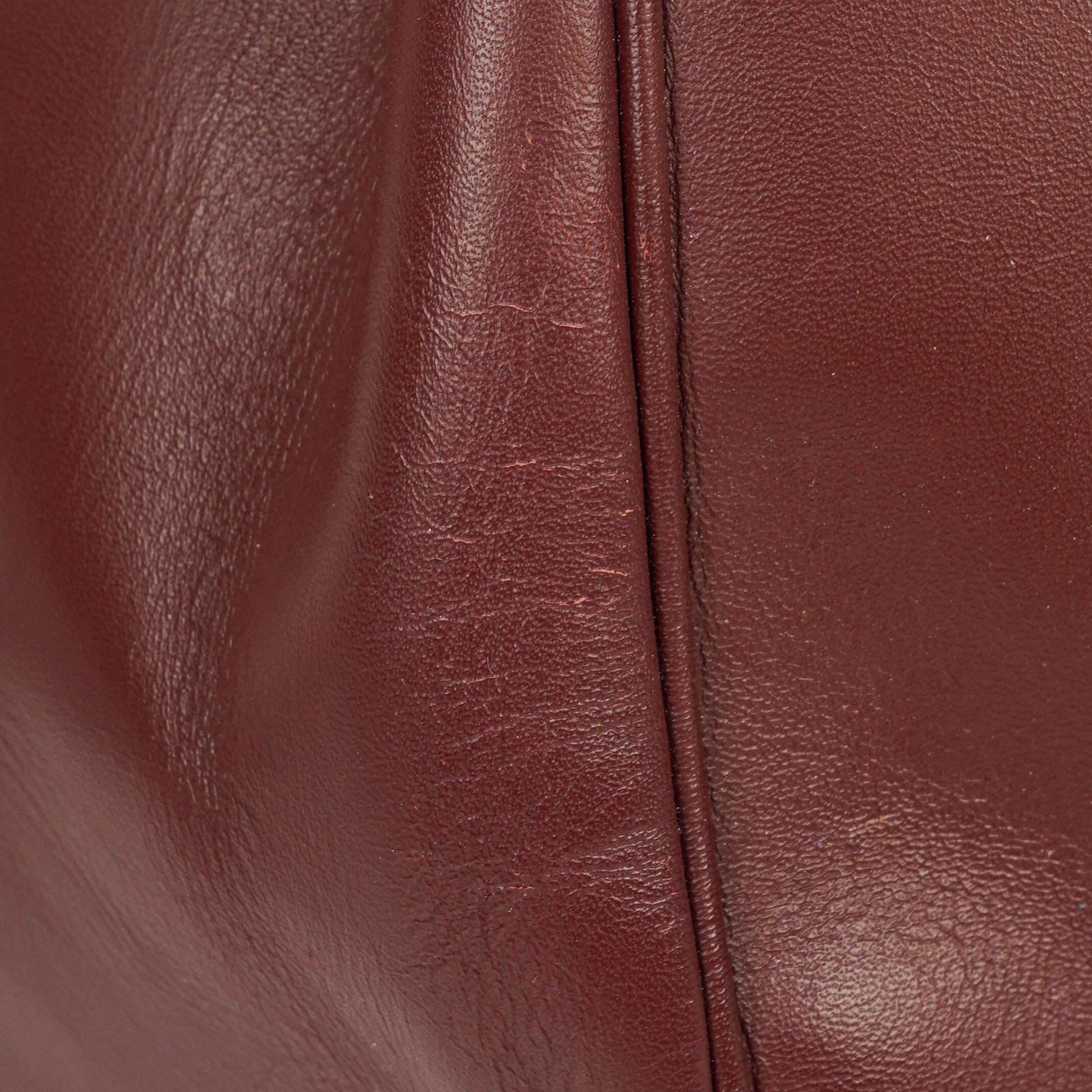 Cartier Must de Cartier Tasche aus burgunderrotem Leder
