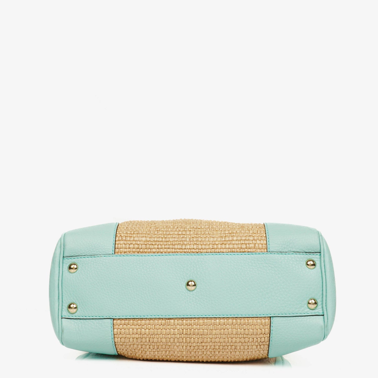 Gucci Bamboo Shopper Tote Bag aus geflochtenem Stroh und Leder