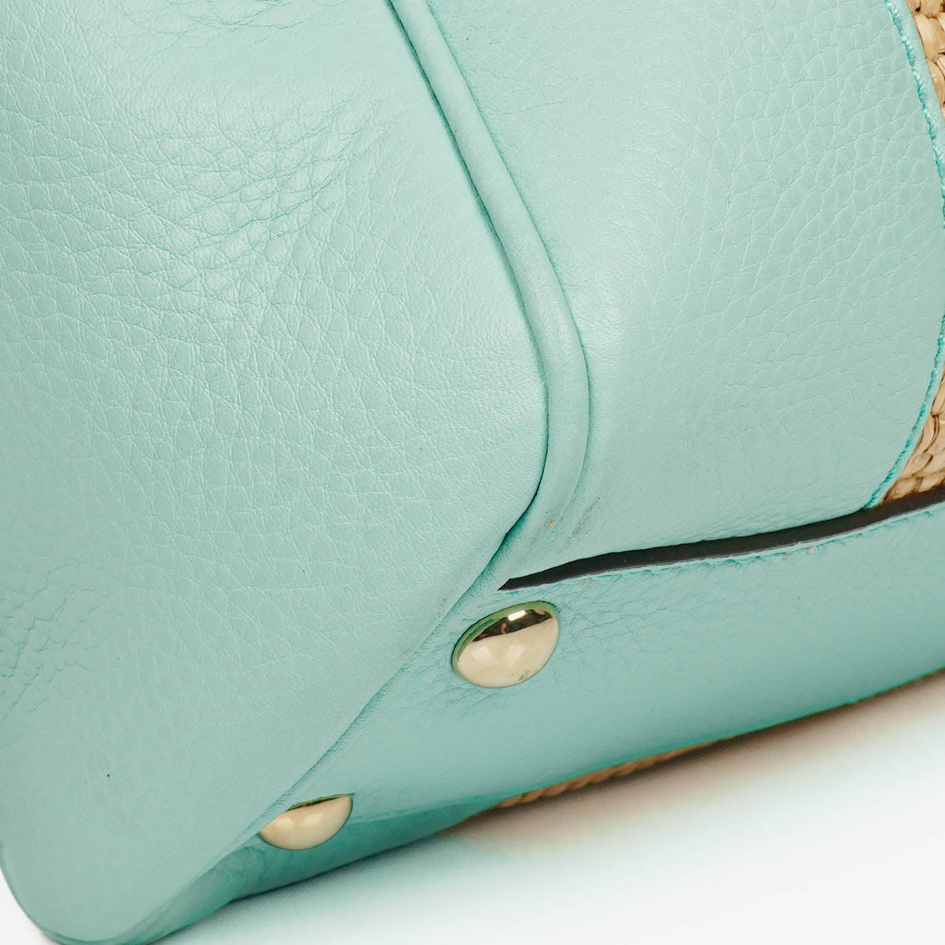Gucci Bamboo Shopper Tote Bag aus geflochtenem Stroh und Leder