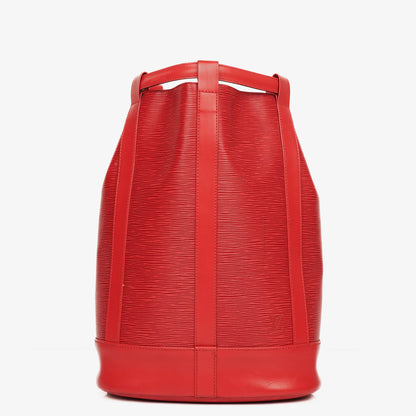 Louis Vuitton Randonnee PM Rucksack aus rotem Epi Leder