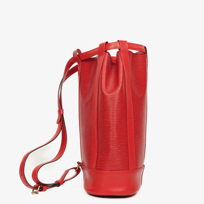 Louis Vuitton Randonnee PM Rucksack aus rotem Epi Leder