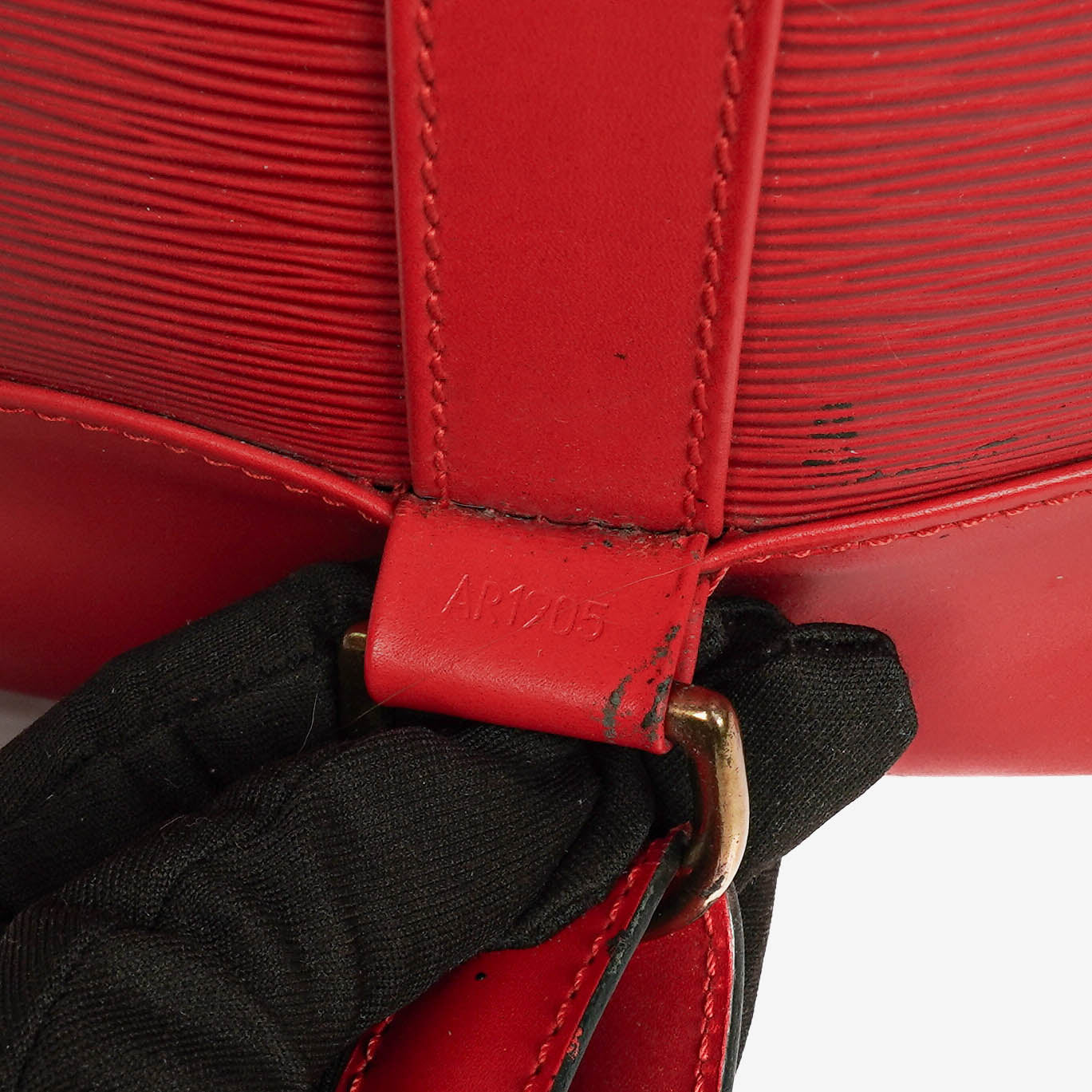 Louis Vuitton Randonnee PM Rucksack aus rotem Epi Leder