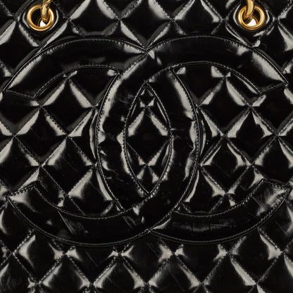 Chanel Grand Shopping Tote aus gestepptem Lammleder mit goldfarbener Hardware