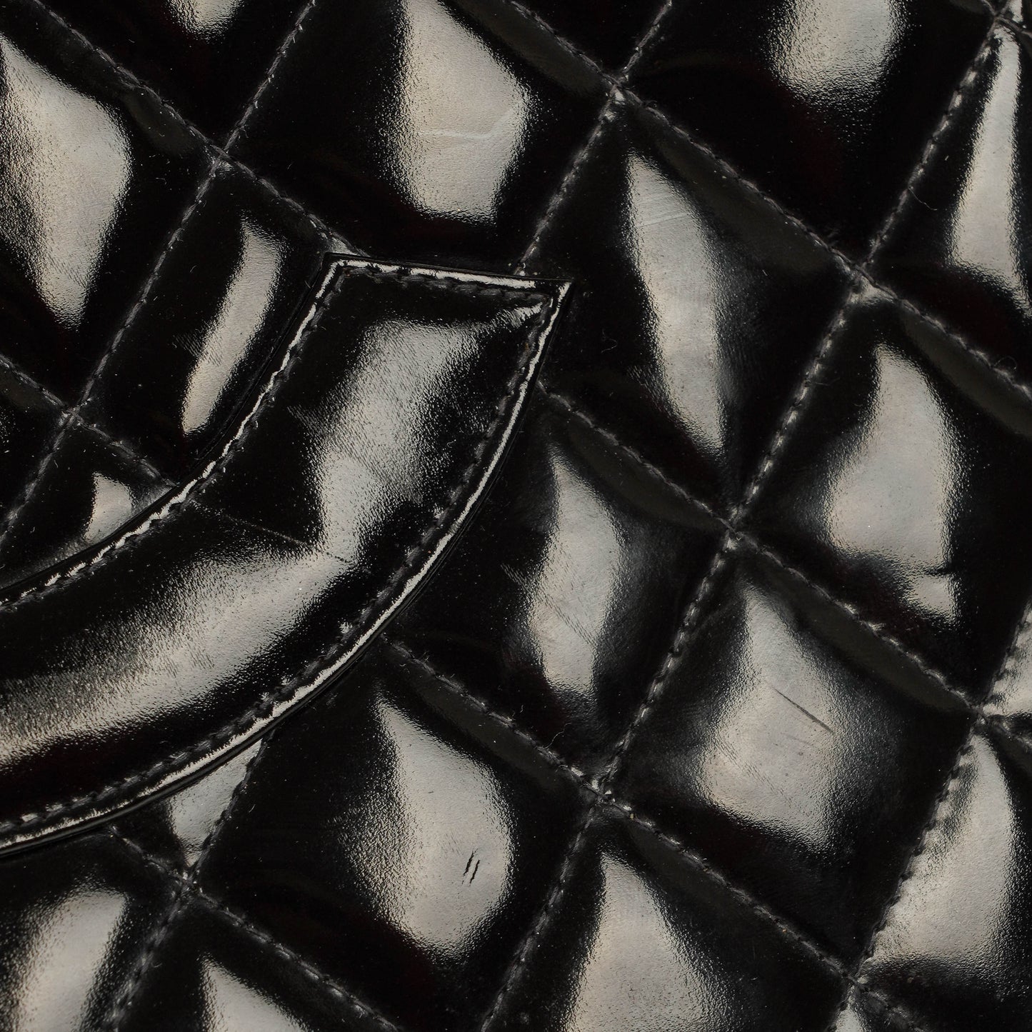 Chanel Grand Shopping Tote aus gestepptem Lammleder mit goldfarbener Hardware