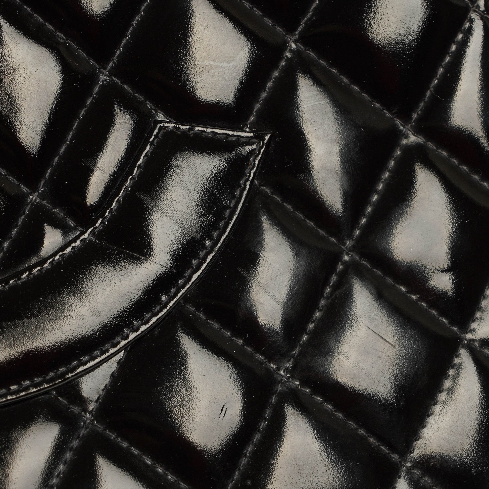 Chanel Grand Shopping Tote aus gestepptem Lammleder mit goldfarbener Hardware