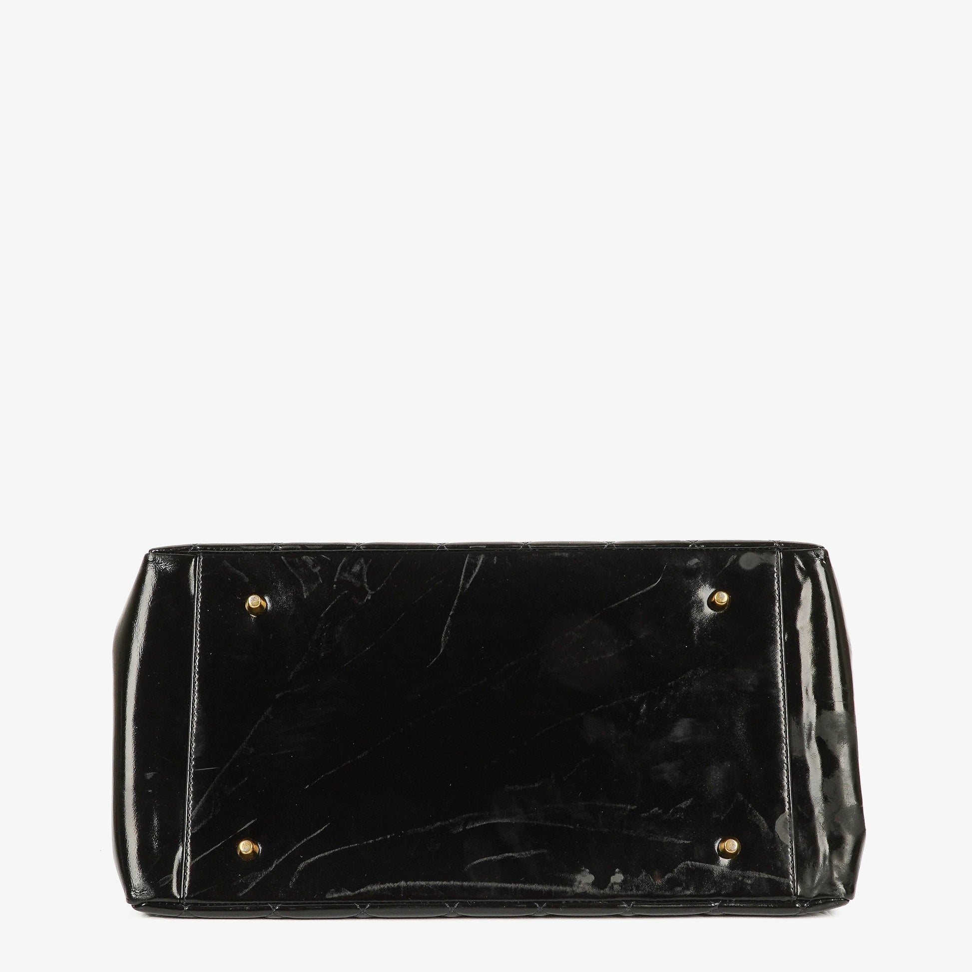 Chanel Grand Shopping Tote aus gestepptem Lammleder mit goldfarbener Hardware