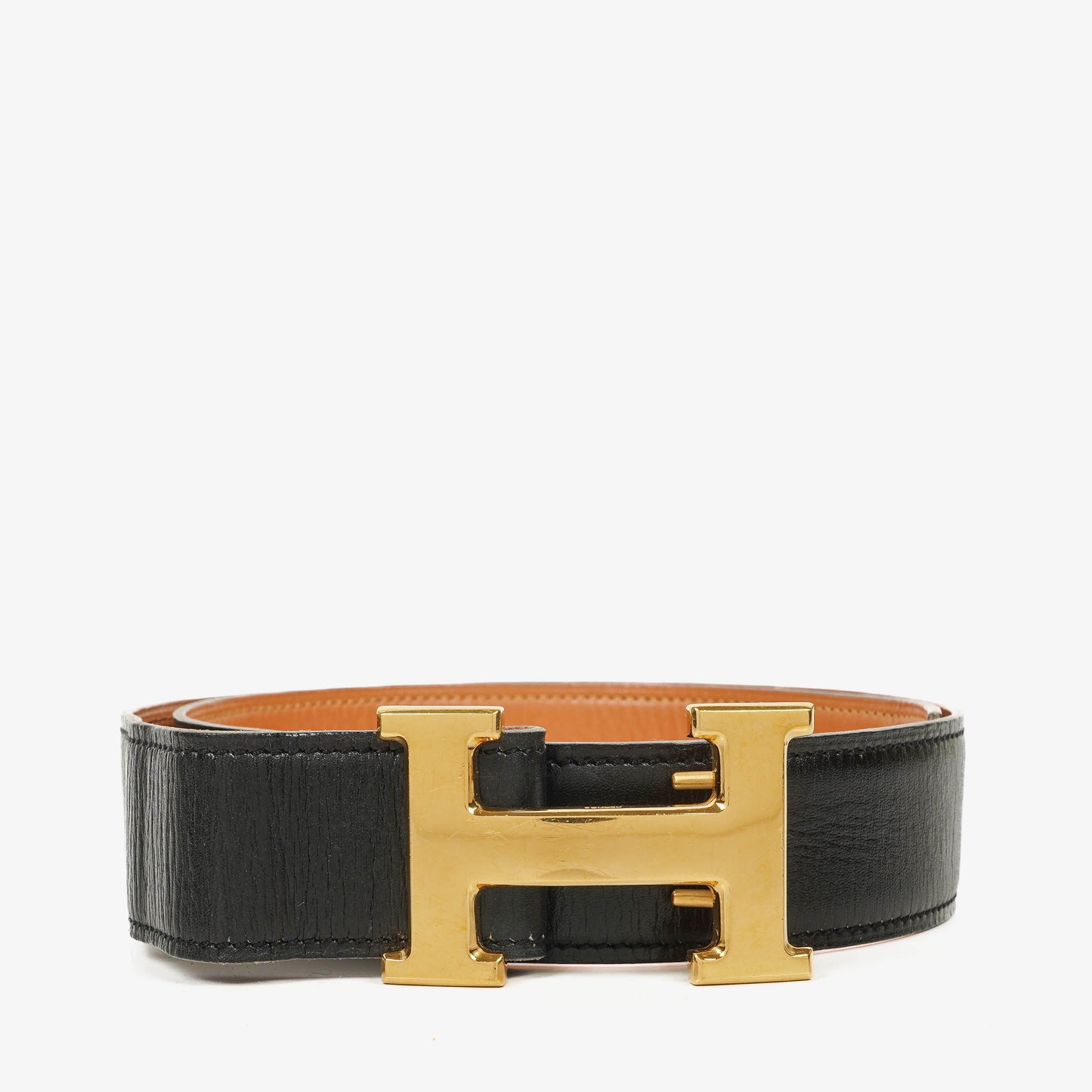 Hermès H Gürtel aus Leder, 31 mm