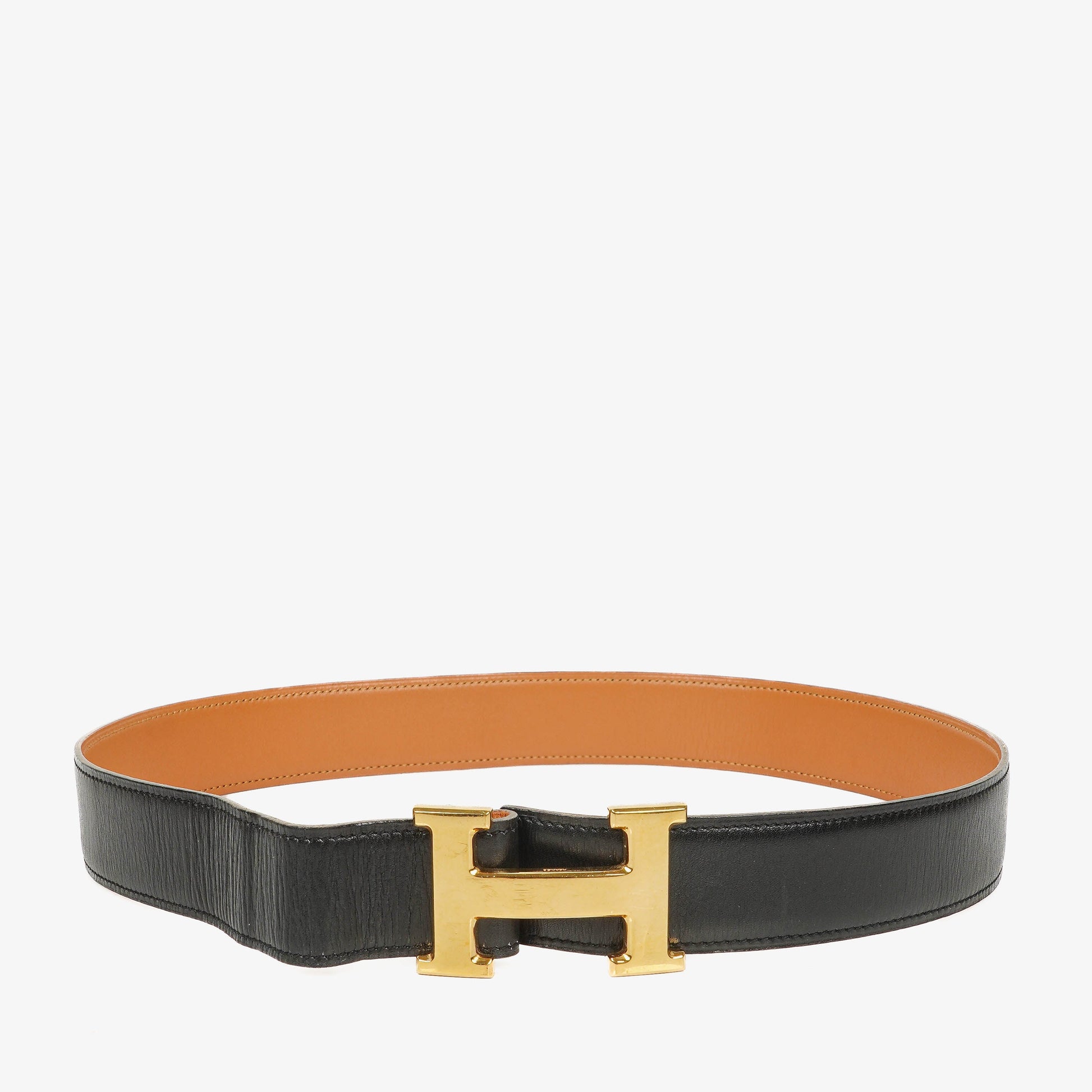 Hermès H Gürtel aus Leder, 31 mm