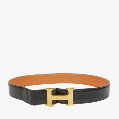 Hermès H Gürtel aus Leder, 31 mm