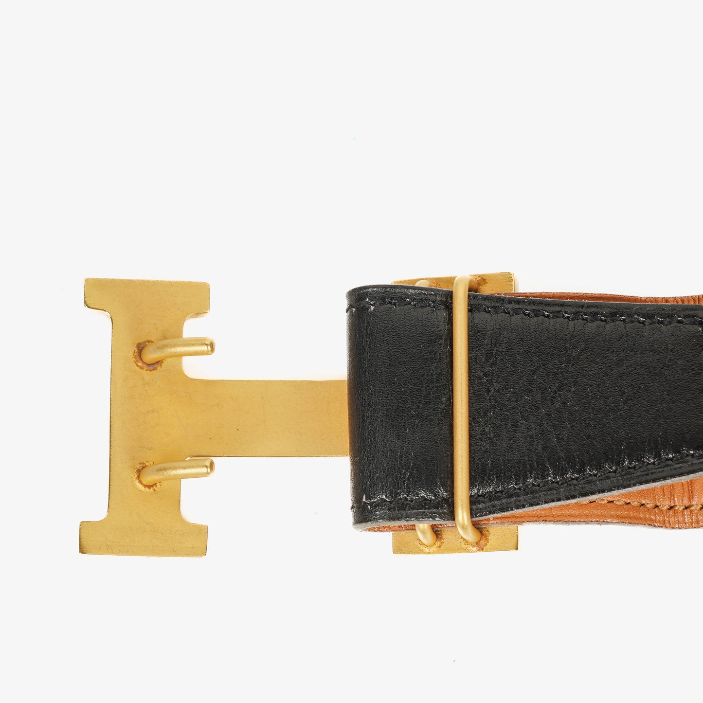 Hermès H Gürtel aus Leder, 31 mm