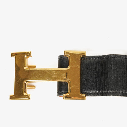 Hermès H Gürtel aus Leder, 31 mm