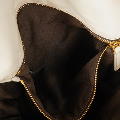 Miu Miu Vitello Lux Bow Talco Satchel Tasche