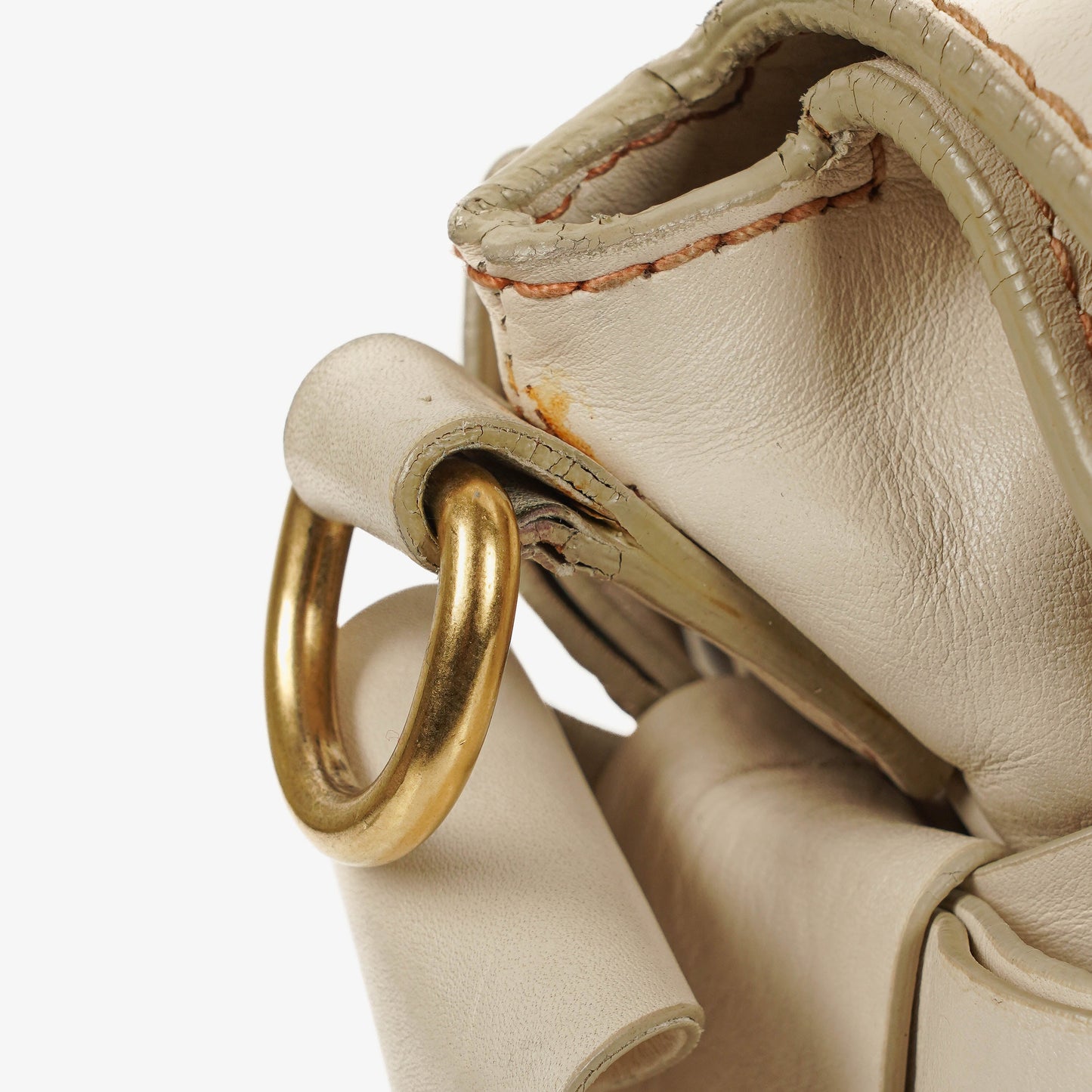 Miu Miu Vitello Lux Bow Talco Satchel Tasche